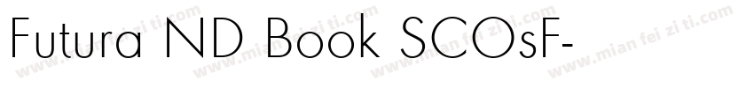 Futura ND Book SCOsF字体转换